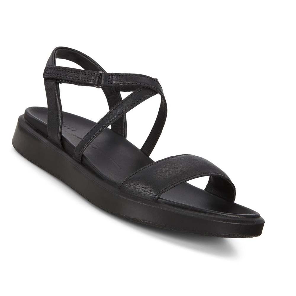 Women's Ecco Flowt Lx Sandals Black | USA 182DFM